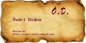 Óvári Diána névjegykártya